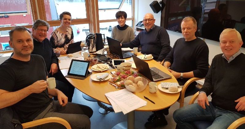 Foto av styret i Kystvegen Måløy – Florø AS 29. januar 2018.